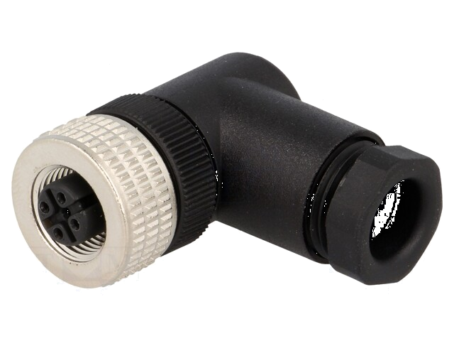 Stekker; M12; PIN: 4; vrouwelijk; code A-DeviceNet / CANopen; IP67 Stekker; M12; PIN: 4; vrouwelijk; code A-DeviceNet / CANopen; IP67